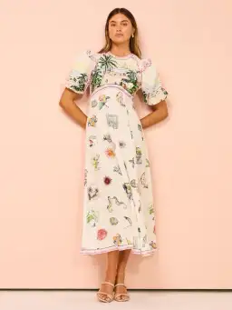 Alemais Sunset Midi Dress Print Size 10 for rent on The Volte - image 1