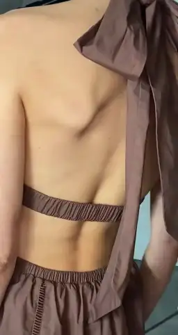 Joslin Elinor Coconut Dress Brown Size 12 for rent on The Volte - image 4