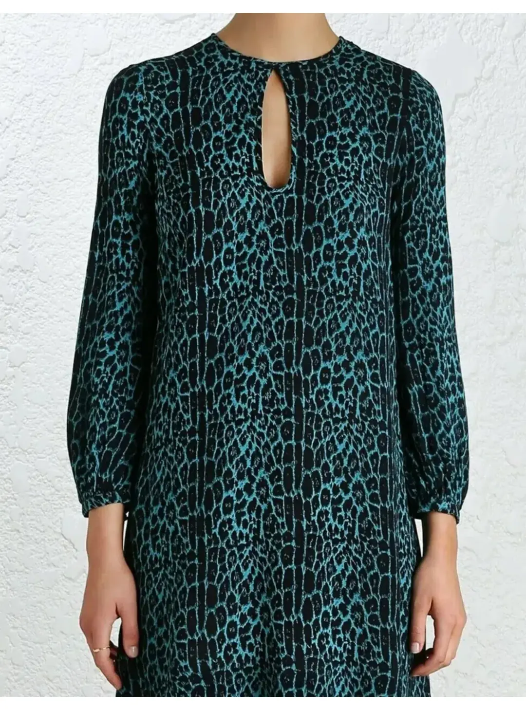 Zimmermann Esplanade Teardrop Shift Dress in Leopard Print Size 1 / AU 10 for rent on The Volte - main image
