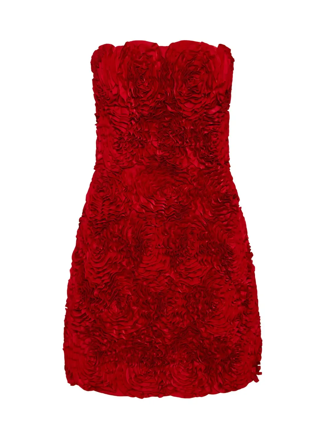 Aje Gazer Rosette Mini Dress Scarlet Red Size AU 6 for rent on The Volte - main image