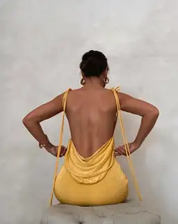 Melani The Label Pia Gown Yellow Size M/Au 10 for rent on The Volte - image 5