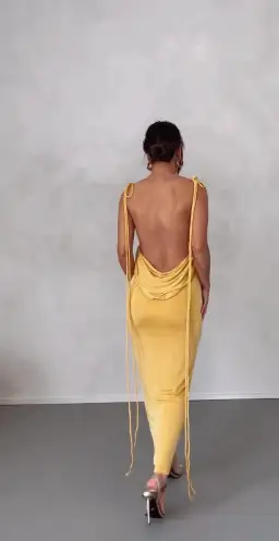 Melani The Label Pia Gown Yellow Size M/Au 10 for rent on The Volte - image 4
