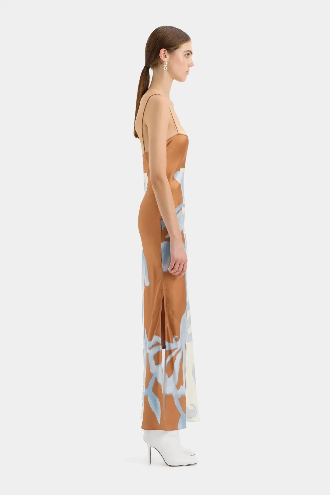 Sir the Label Sorrento Slip Dress in Scarpia Print Size 10 for rent on The Volte - main image