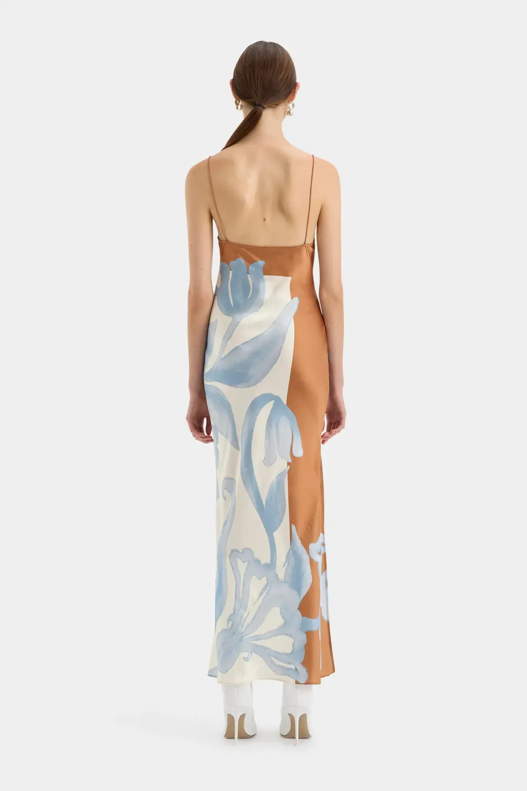 Sir the Label Sorrento Slip Dress in Scarpia Print Size 10 for rent on The Volte - main image