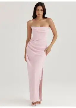House Of CB Adrienne Strapless Gown Pink Quartz Size 10 for rent on The Volte - image 1