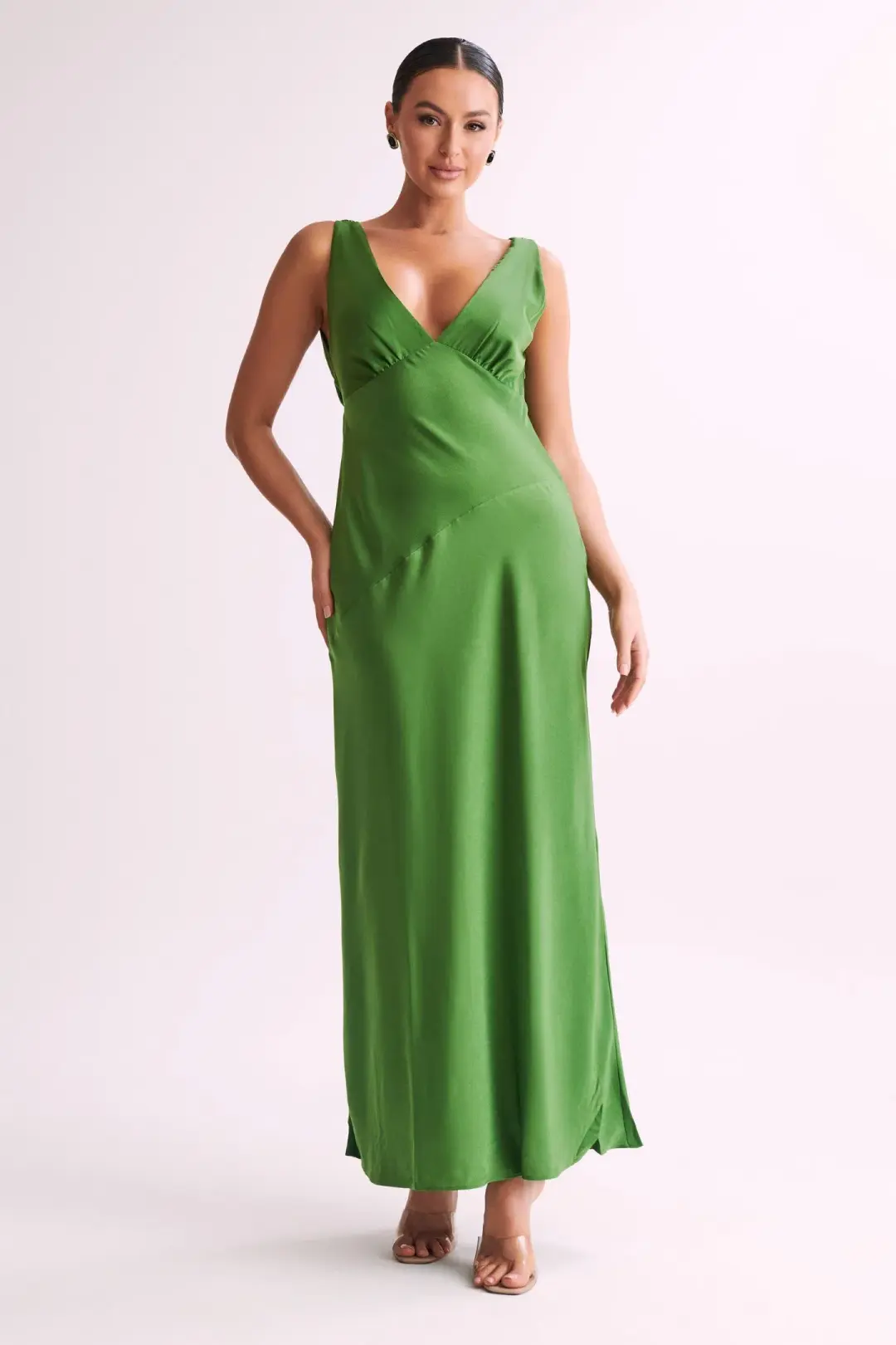 Meshki Nadia Maxi Dress Green Size L / AU 12 for rent on The Volte - main image