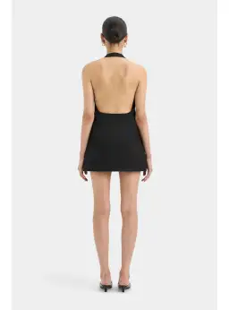 Sir the Label Sandrine Halter Mini Dress Black Size AU 12 for rent on The Volte - image 3