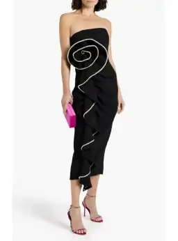 Rachel Gilbert Santiago Dress Black Size 0 / AU 6