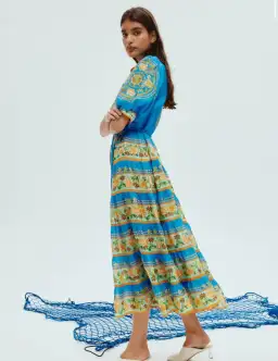 Alemais Linda Tiered Midi Dress Floral Size 12 for rent on The Volte - image 2