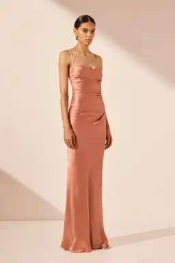 Shona Joy La Lune Lace Back Maxi Dress Antique Rose Size 8 for rent on The Volte - image 2