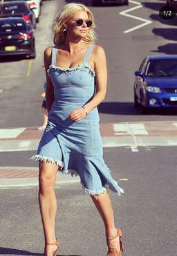 Steele Denim Dress size L / 12 for rent on The Volte - image 2
