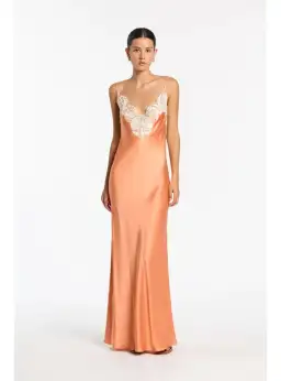 Sir the Label Danseurs Lace Slip Dress Peach Size 3 / AU 12