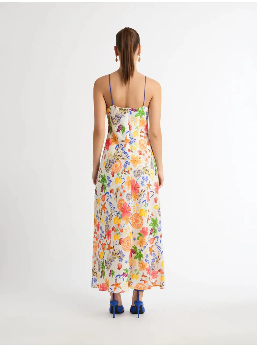 Sheike Summer Amour Linen Dress in Print Size AU 14 for rent on The Volte - main image
