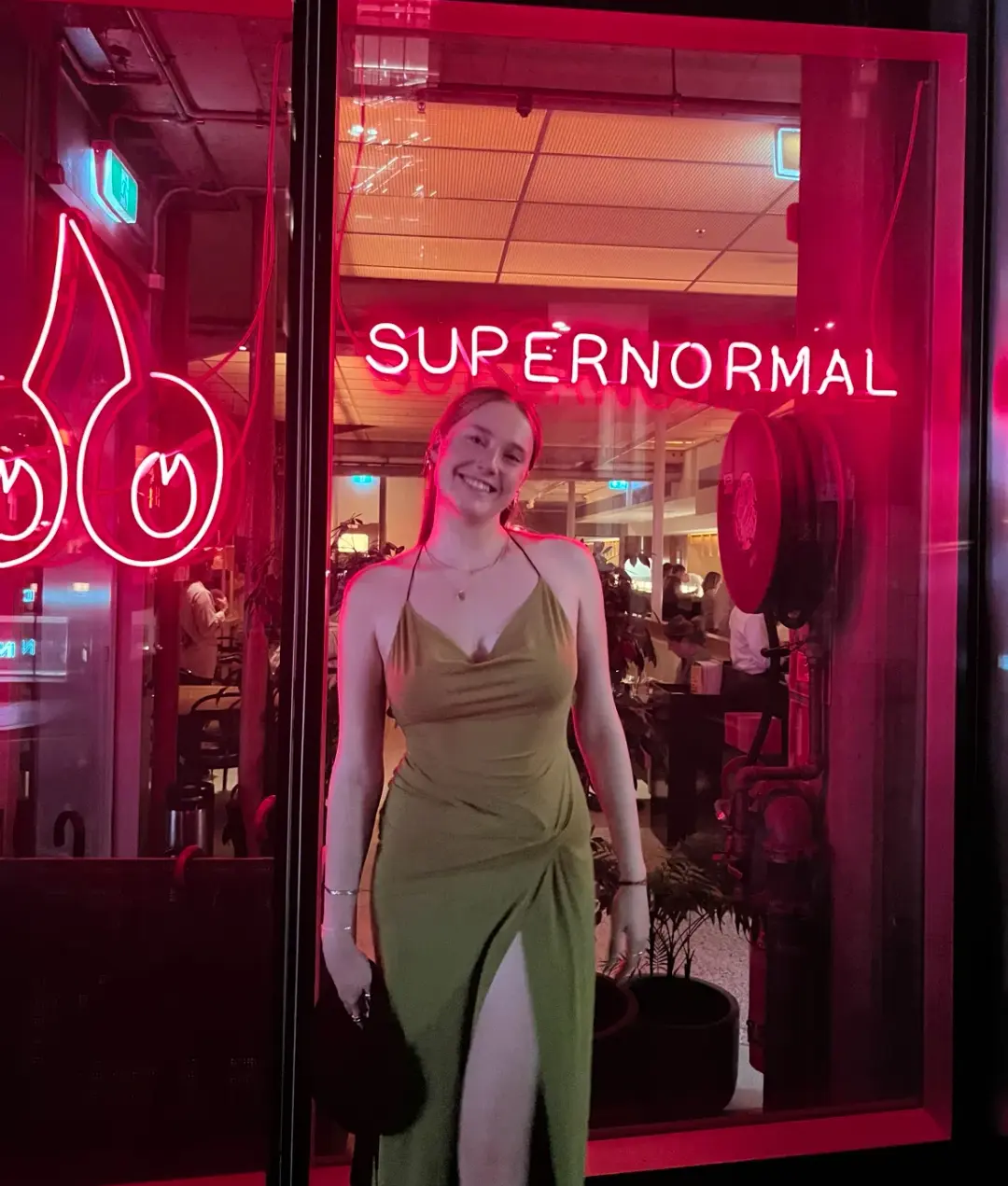 Bec & Bridge Myla Cowl Maxi Dress Fern Green Size AU 8 for rent on The Volte - main image