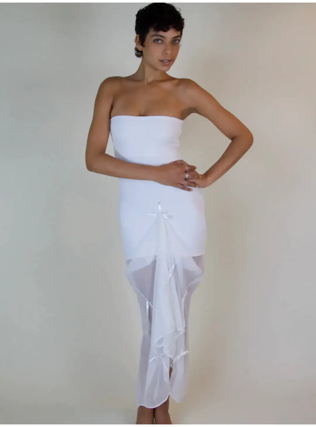 BUCI NYC Métis Dress Ivory Size S for rent on The Volte - main image