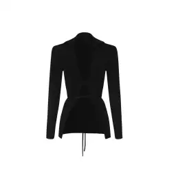 Christopher Esber Tie Front Knit Cardigan Black Size XXS/ Au 4 for rent on The Volte - image 4