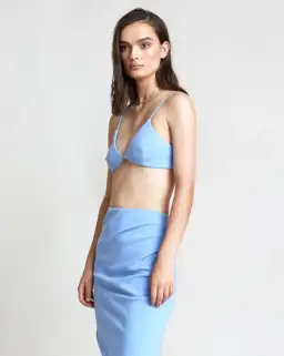 Bec and Bridge Noa Bralette and Midi Skirt Set Blue Size AU 6 for rent on The Volte - image 4