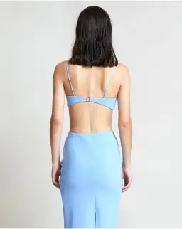 Bec and Bridge Noa Bralette and Midi Skirt Set Blue Size AU 6 for rent on The Volte - image 5