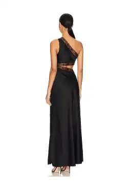 Misha Jillian Satin Dress Black Size 6/XS for rent on The Volte - image 3