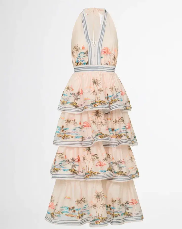 Sheike Riviera Max Dress Blush Pink Size 10 for rent on The Volte - main image