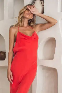 Winona Marcella Cowl Dress Scarlet Red Size XXS / AU 4 for rent on The Volte - image 6