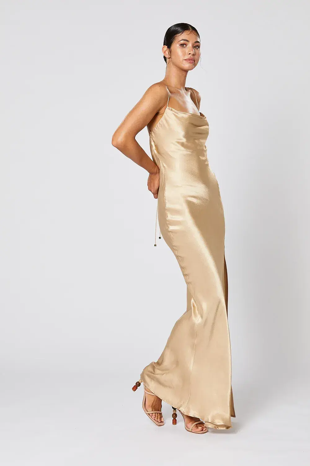Winona Cheri Dress Gold Size XS / AU 6 for rent on The Volte - main image