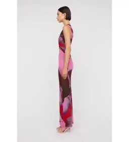 Scanlan Theodore Italian Watercolour Dress Raspberry Size 12 for rent on The Volte - image 3