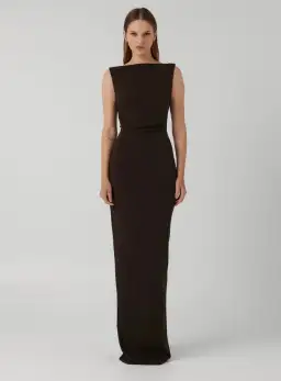 Effie Kats Verona Gown Coffee Size 8 for rent on The Volte - image 1