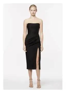 Manning Cartell New Radicals Strapless Midi Dress in Black Size 6 for rent on The Volte - image 1
