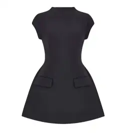 Odd Muse The Ultimate Muse Cap Sleeve Mini Dress in Black Size S/ AU 8 for rent on The Volte - image 5
