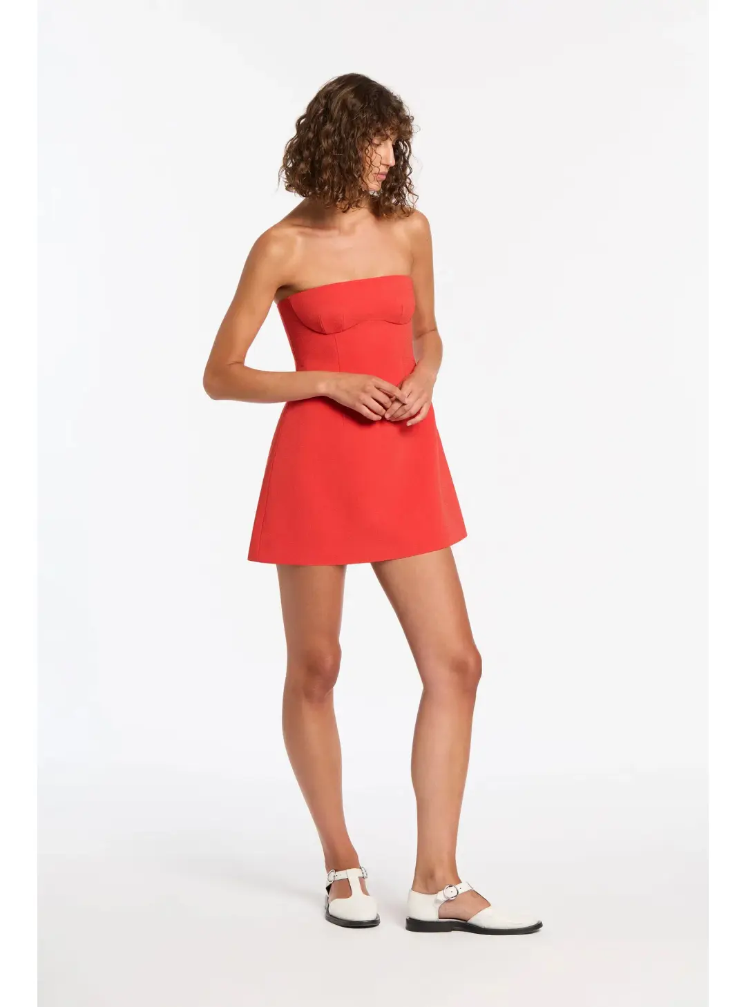 Sir the Label Spoerri Sculpted Mini Dress in Red Size 1 / AU 8 for rent on The Volte - main image