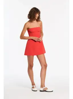 Sir the Label Spoerri Sculpted Mini Dress in Red Size 1 / AU 8 for rent on The Volte - image 3