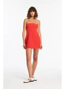 Sir the Label Spoerri Sculpted Mini Dress in Red Size 1 / AU 8 for rent on The Volte - image 1