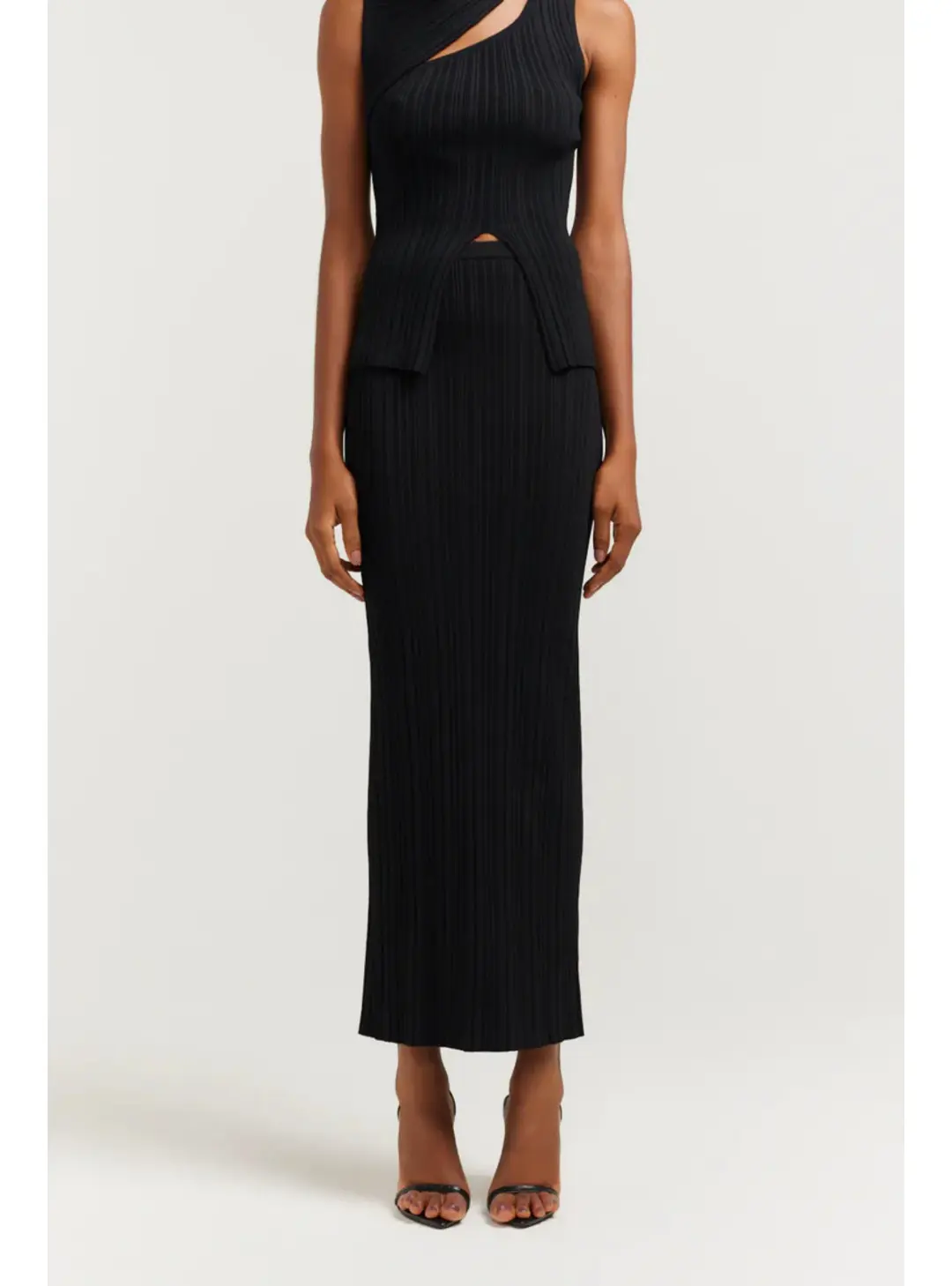 Henne Romee Knit Set in Black Size AU 8 for rent on The Volte - main image