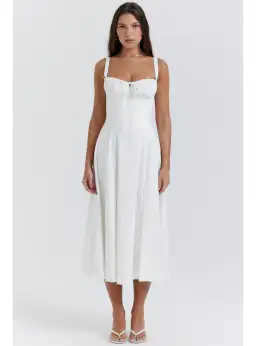 House of CB Carmen Dress White Size S / AU 8 for rent on The Volte - image 2