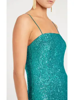 Rebecca Vallance Missing Hours Mini Dress Turquoise Size AU 14 for rent on The Volte - image 4