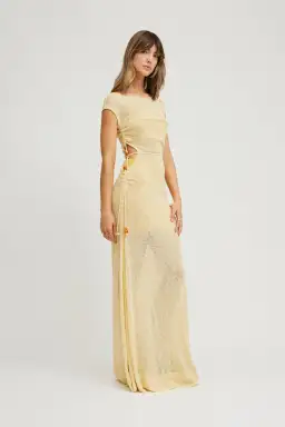 Tojha Ayanna Dress Sorbet Yellow Size 6 for rent on The Volte - image 7