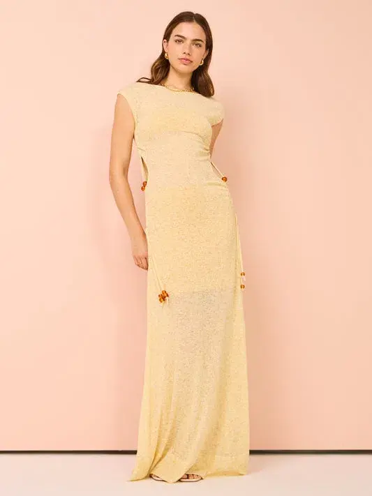 Tojha Ayanna Dress Sorbet Yellow Size 6 for rent on The Volte - main image