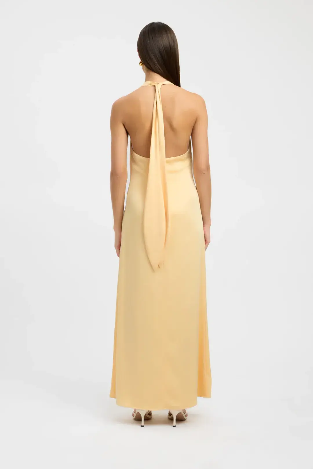 Kookai Milan Maxi Dress Butter Popcorn Size 6 for rent on The Volte - main image