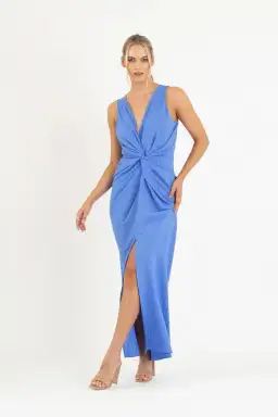 One Fell Swoop Gaia Maxi Dress in Blue Size 6