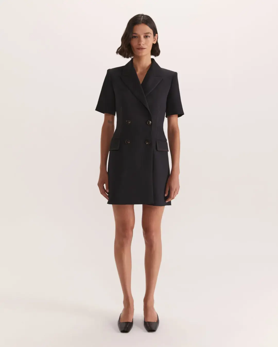 Saba Dharma Blazer Mini Dress Black Size 10 for rent on The Volte - main image