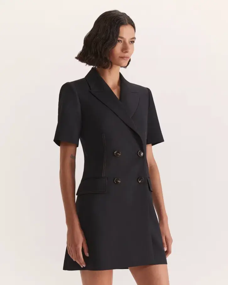 Saba Dharma Blazer Mini Dress Black Size 10 for rent on The Volte - main image