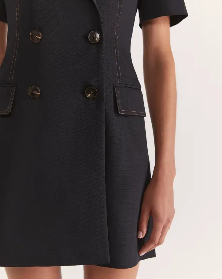 Saba Dharma Blazer Mini Dress Black Size 10 for rent on The Volte - main image