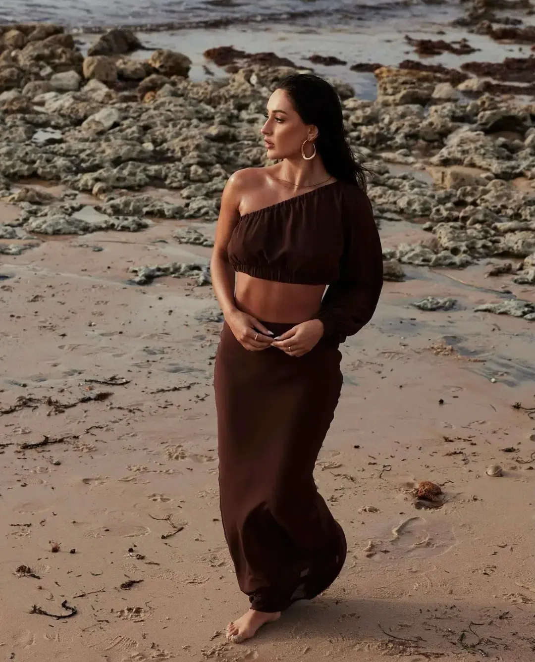 Melani The Label Eboni Set Brown Size S / AU 8 for rent on The Volte - main image