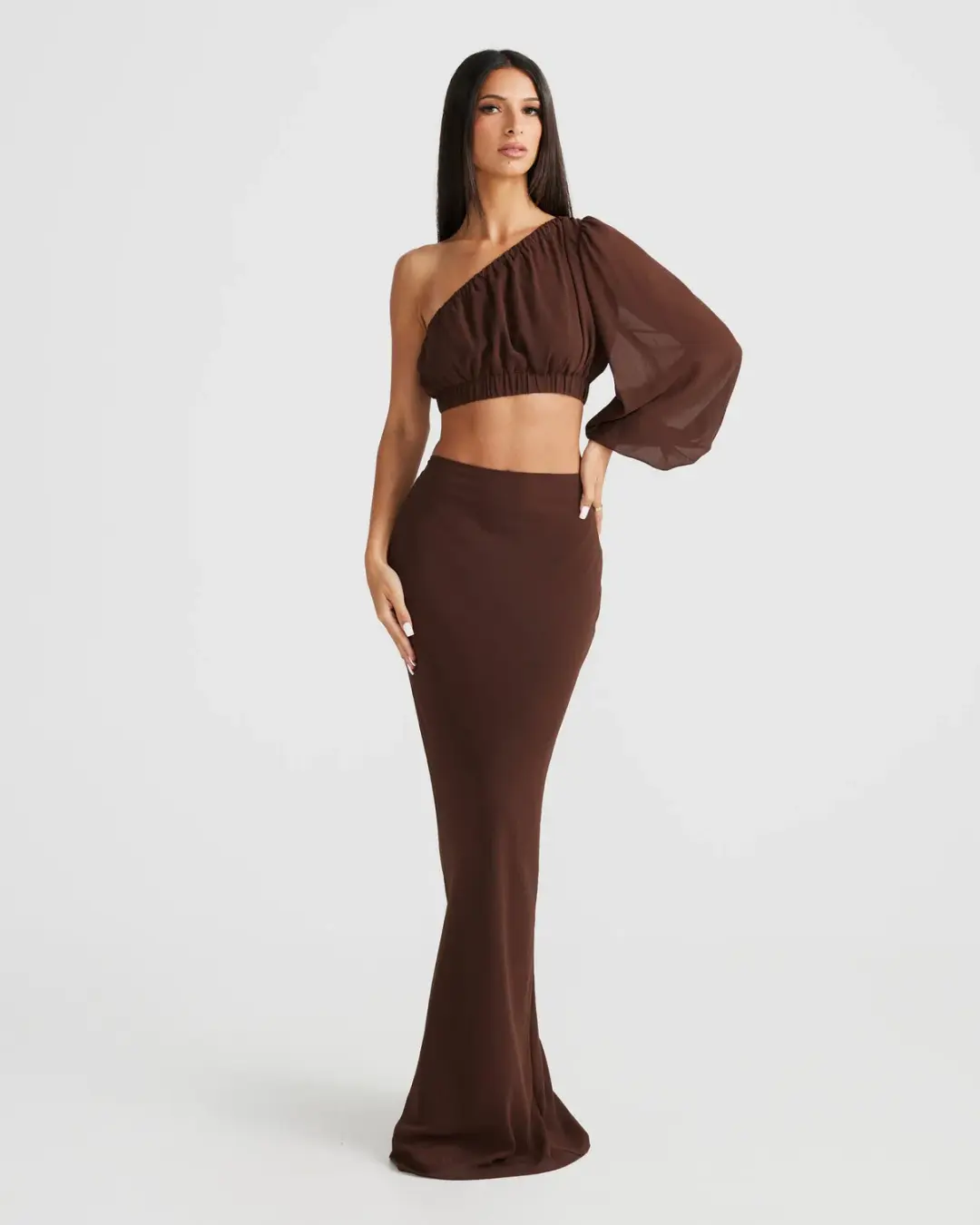 Melani The Label Eboni Set Brown Size S / AU 8 for rent on The Volte - main image