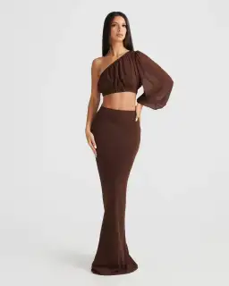 Melani The Label Eboni Set Brown Size S / AU 8 for rent on The Volte - image 1