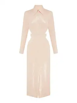 Alice McCall Night Sky Trench Dress Chai Latte Size 12 for rent on The Volte - image 4