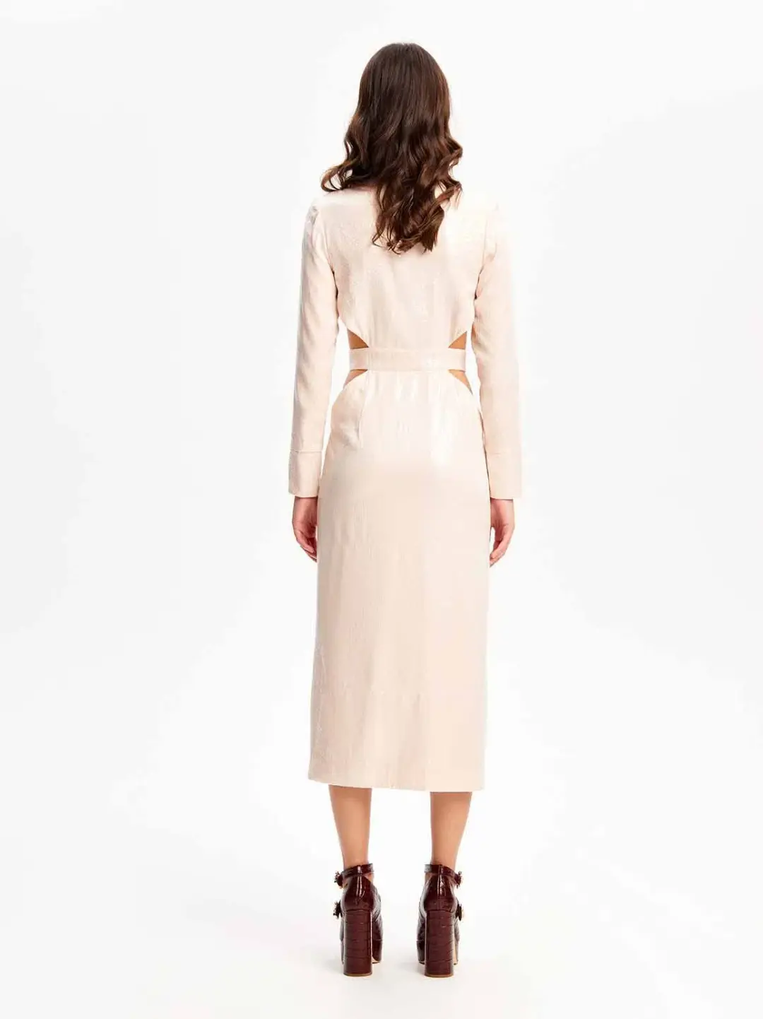 Alice McCall Night Sky Trench Dress Chai Latte Size 12 for rent on The Volte - main image