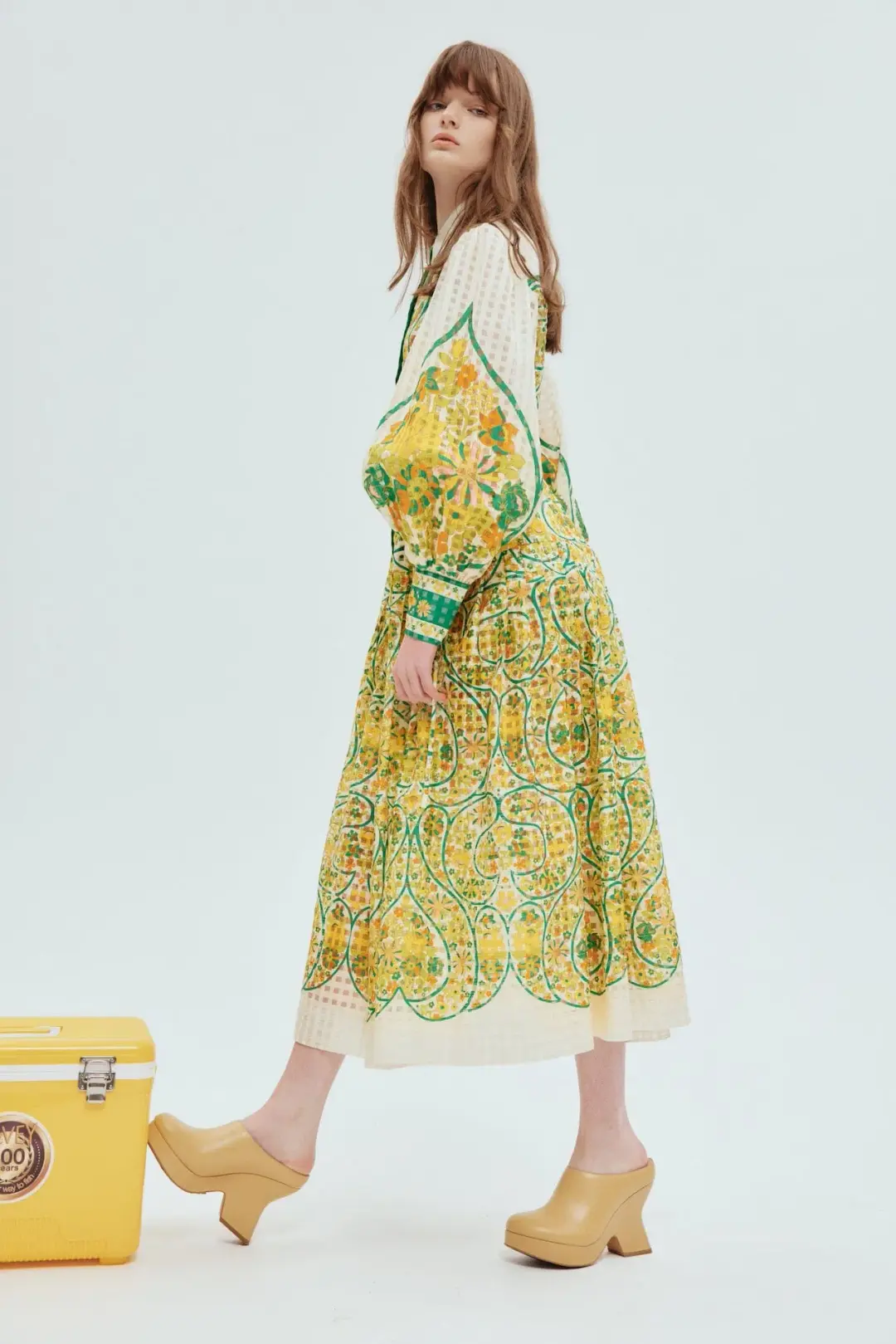 Alemais Rhonda Shirtdress Multi Floral Size 14 for rent on The Volte - main image