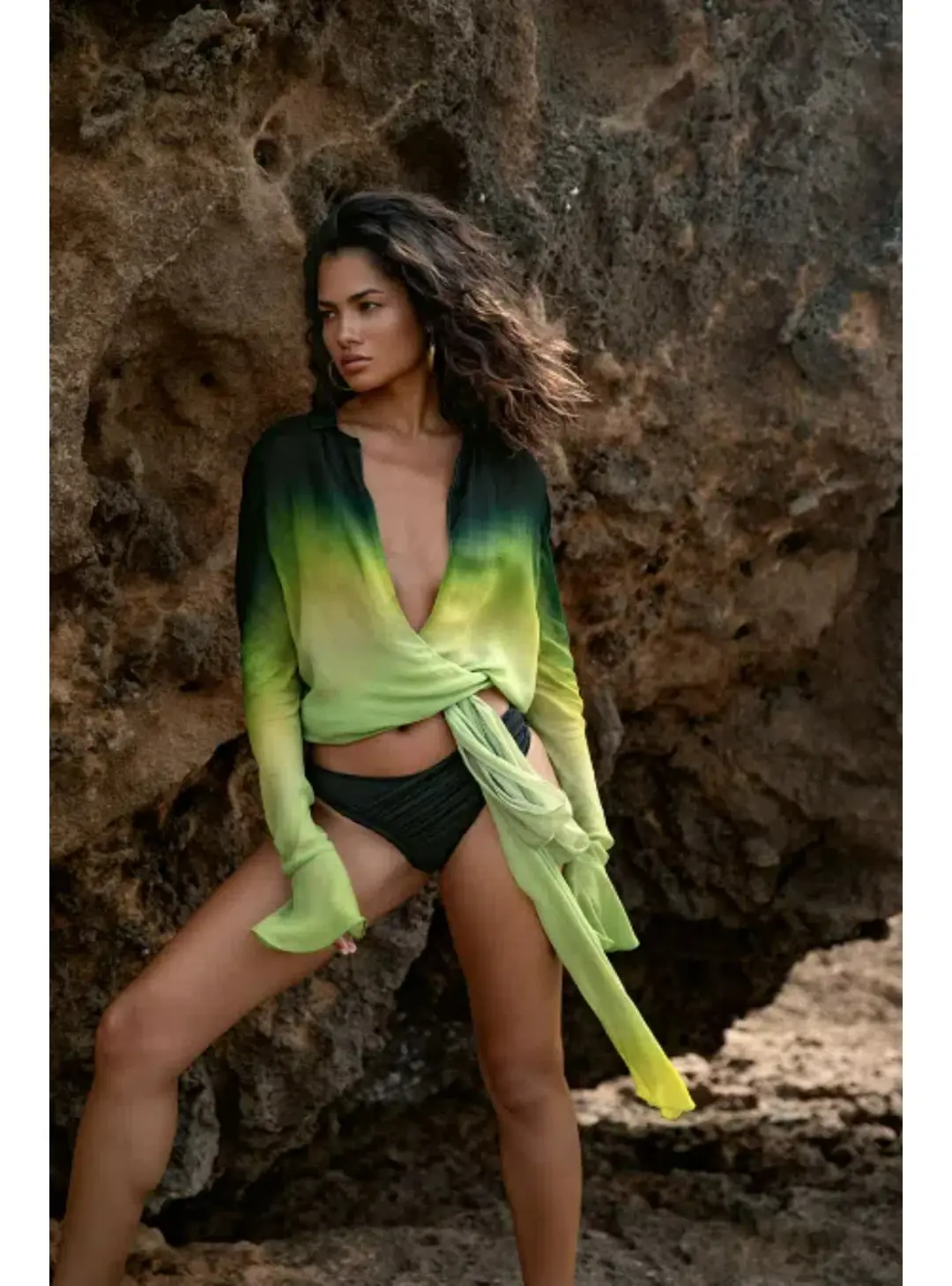 Rat & Boa Cypress Shirt and Skirt Set in Green Size S / AU 8 for rent on The Volte - main image